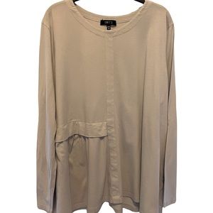 Comfy gray top Sz 1X